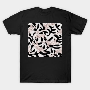 Tigers and Modern Leaves T-Shirt